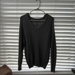 Grey Fisherman Knit Sweater